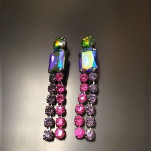 Vintage Reminiscence made in France aurora borealis earrings